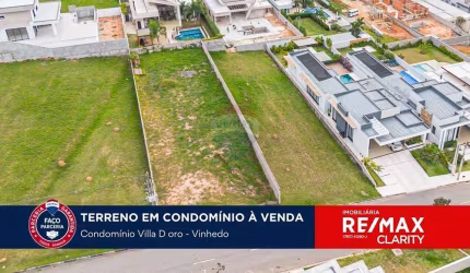 Terreno a venda no condomínio Villa Dóro em Vinhedo