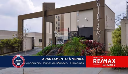 Apartamento Garden para venda com 51m²,  por R$ 270.000,00 - Colinas de Mônaco, Campinas/SP.
