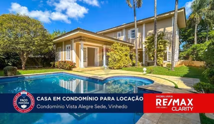 CASA À VENDA, 452m², Condomínio Vista Alegre Sede, Vinhedo-SP. 4 SUÍTES!!