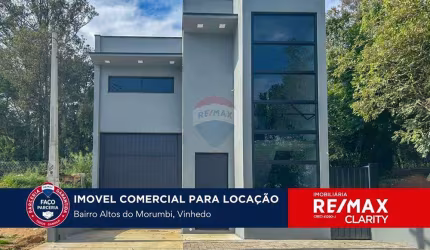 Galpão Comercial Novo para Locação – 258m² – Alto das Figueiras, Vinhedo/SP