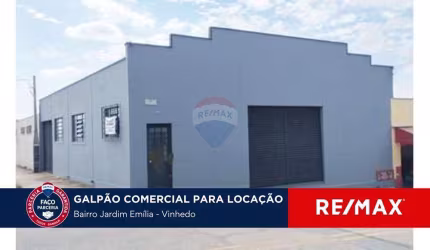 Locação Galpão Comercial 194m²  - Próximo ao Centro e Rodoviária de Vinhedo