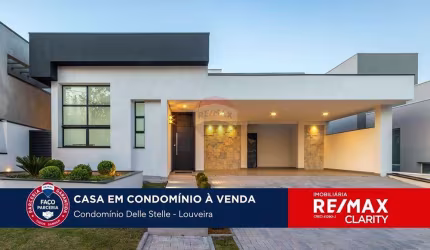Casa a venda no Cond. Residencial Delle Stelle, 3 suítes e elevador, Louveira/SP