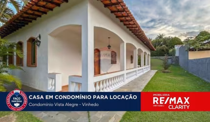 CASA TÉRREA PARA LOCAÇÃO CONDOMÍNIO VISTA ALEGRE - VINHEDO - SP