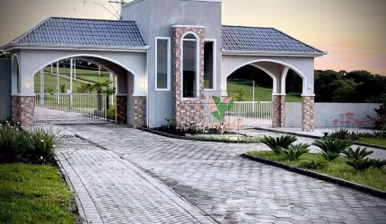 Terreno em condomínio fechado à venda na Estrada do Buriti, Centro, Campo do Tenente, 1000 m2 por R$ 249.000