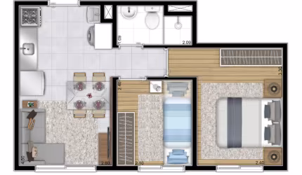2 Quartos, MCMV, Entrega Prevista Jan2027