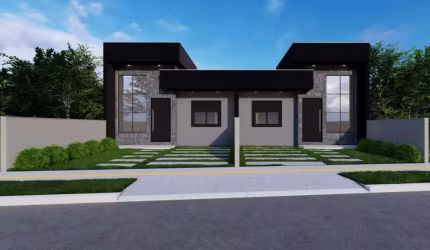 Casa para Venda em Gravataí, Ibiza, 3 dormitórios, 1 banheiro, 1 vaga