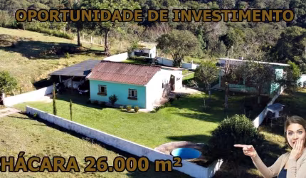 Chácara 26.499,22 m² - Bocaiuva do Sul