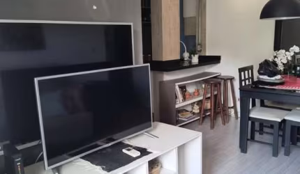 Apartamento 2 Quartos para Locação em Praia Grande, Canto do Forte, 2 dormitórios, 1 banheiro, 1 vaga