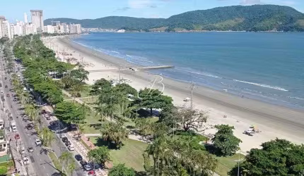 Apartamento de 01 dormitório com vista panorâmica para o mar a venda em Santos.