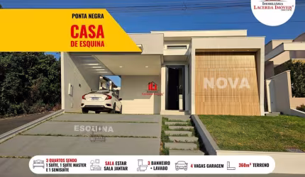 Casa em Condomínio para Venda em Manaus, Ponta Negra, 3 dormitórios, 3 suítes, 4 banheiros, 4 vagas