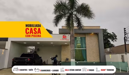 Casa em Condomínio para Venda em Manaus, Tarumã, 3 dormitórios, 2 suítes, 3 banheiros, 4 vagas