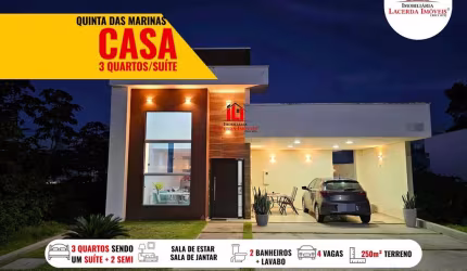 Casa em Condomínio para Venda em Manaus, Ponta Negra, 3 dormitórios, 1 suíte, 3 banheiros, 4 vagas