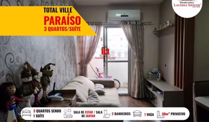 Apartamento para Venda em Manaus, Lago Azul, 3 dormitórios, 1 suíte, 2 banheiros, 1 vaga