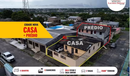 Casa para Venda em Manaus, Cidade Nova, 2 dormitórios, 1 suíte, 2 banheiros, 2 vagas