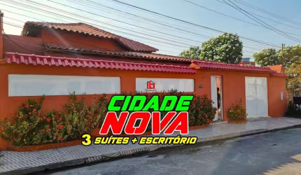 Casa para Venda em Manaus, Cidade Nova, 3 dormitórios, 3 suítes, 4 banheiros, 2 vagas