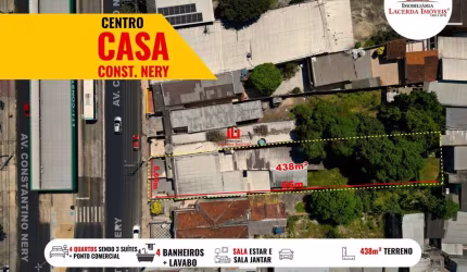 Casa para Venda em Manaus, Centro, 4 dormitórios, 3 suítes, 4 banheiros, 1 vaga