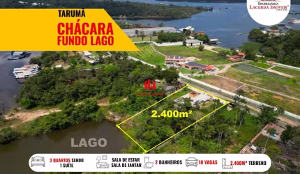 Sítio / Chácara para Venda em Manaus, Tarumã-Açu, 3 dormitórios, 1 suíte, 2 banheiros, 5 vagas