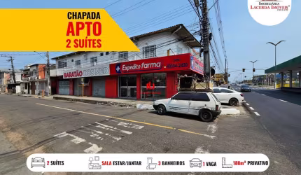 Apartamento para Locação em Manaus, Chapada, 2 dormitórios, 2 suítes, 3 banheiros, 1 vaga