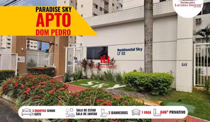 Apartamento para Venda em Manaus, Dom Pedro I, 3 dormitórios, 1 suíte, 2 banheiros, 1 vaga