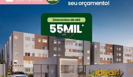 Apartamento à venda com 2 quartos, 37,82m² no Ideal + Liberdade em Ananindeua, Águas Brancas.