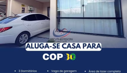 Casa de Luxo para alugar mobiliada para COP 30 com 3 quartos sendo 2 suítes e Piscina em Belém