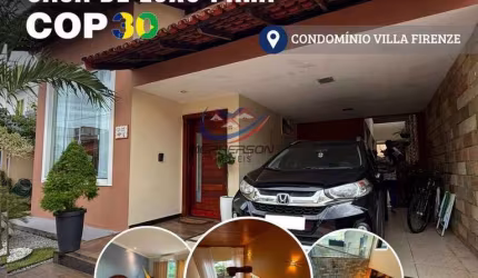 Casa Alto Padrão DE LUXO para alugar na COP30, no CONDOMÍNIO VILLA FIRENZE , com 3 suítes ,Piscina e Sauna em Ananindeua, Coqueiro - Belém
