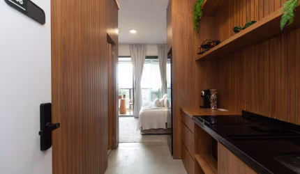 Elegante studio para venda com 1 quarto, 27m²