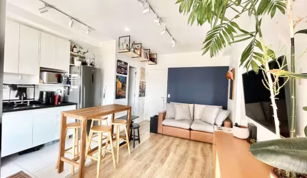 Versátil apartamento tipo para venda com 1 quarto, sendo 1 suíte, 44m²