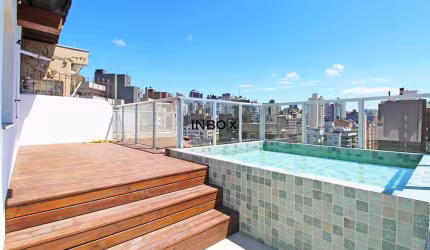 INBOX CIA IMOBILIARIA VENDE Magnífica cobertura TOTALMENTE REFORMADA, nunca habitada na Bela Vista em POA.