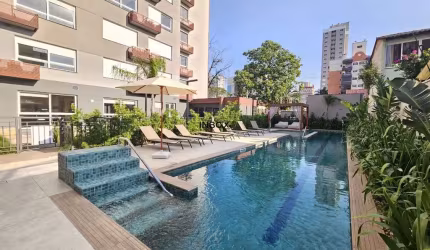 Ótimo apartamento Studio no CONNECT, com 27 m² privativos, 01 dormitório conjugado, pertinho da PUC