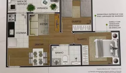 APTOS NOVOS 2 DORMS - 41 A 45M² - BUTANTÃ