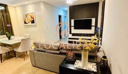 Imperdível oportunidade: Apartamento à venda em Caçapava-SP, Vila Antônio Augusto Luiz, 3 quartos, 1 suíte, 2 salas, 2 banheiros, 1 vaga, 80m².