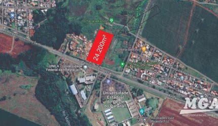 Área à venda, 24200 m² por R$ 9.000.000,00 - Loteamento Universitário das Américas - Foz do Iguaçu/PR