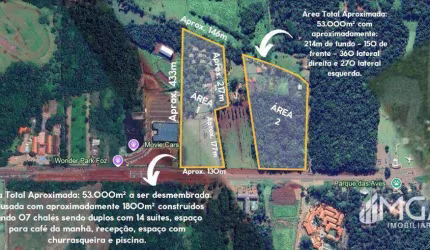 Área à venda, 53000 m² - Cataratas - Foz do Iguaçu/PR