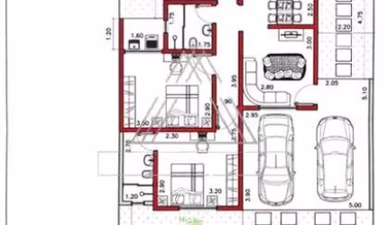Casa à venda na modalidade terreno e construção em São José do Rio Preto-SP, Setparque Horizonte: 2 quartos, 1 banheiro, 2 vagas de garagem, 52m²!
