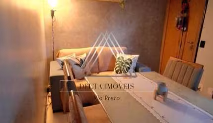 Apartamento mobiliado à venda no Jardins Rio Preto: 2 quartos, 2 salas, 1 banheiro, 1 vaga de garagem, 46,00 m². Confira já!