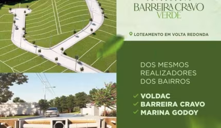 LANÇAMENTO - VENDA DE TERRENO A PARTIR DE 300M² NO LOTEAMENTO BARREIRA CRAVO VERDE NA VOLDAC - L-BC