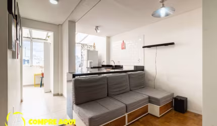 Santa Cecilia | Cobertura | 2 Quartos | Varanda | Vista Livre | 56 m².