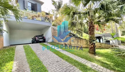 Residencial Euroville - Casa Alto Padrão  4 dorms / 2 sts, linda c/ vista, lareira, piscina, quiosque gourmet!