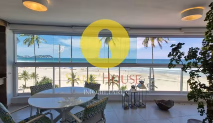 Locação Anual  Apartamento Alto Padrão Frente ao Mar, Mobiliado