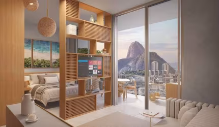 Apartamento para venda possui 37 metros quadrados com 1 quarto em Humaitá - Rio de Janeiro - RJ