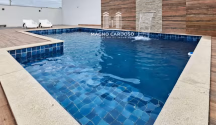 Casa com Piscina em Condomínio Fechado – 3 Quartos, 2 Suítes – Parque Rodoviário, Campos dos Goytacazes