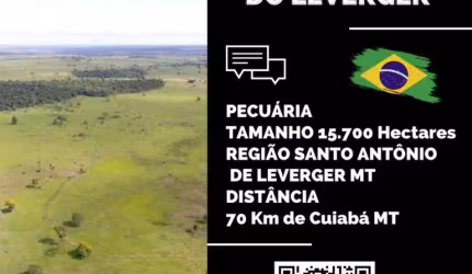 Fazenda para Venda em Santo Antônio do Leverger, Rural