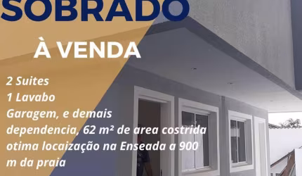 Sobrado para Venda em Guarujá, Enseada, 2 dormitórios, 2 suítes, 3 banheiros, 1 vaga