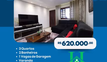 Casa para Venda em São Paulo, Chacara Belenzinho, 3 dormitórios, 2 banheiros, 1 vaga