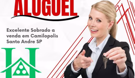 Sobrado para Venda em Santo André, Camilopolis, 3 dormitórios, 1 suíte, 2 banheiros, 5 vagas