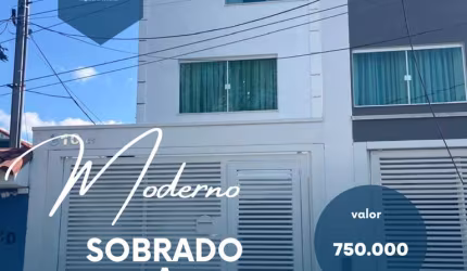 Sobrado para Venda em Santo André, Vila Pires, 3 dormitórios, 1 suíte, 2 banheiros, 2 vagas