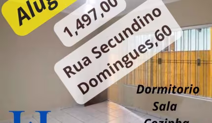 Casa para Locação em São Paulo, Jardim Independencia, 1 dormitório, 1 banheiro