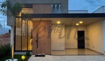Casa em condomínio fechado com 3 quartos à venda na Avenida 1, SN, Loteamento Park Gran Reserve, Indaiatuba, 134 m2 por R$ 1.195.000