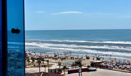 Raridade com linda VISTA MAR, negócio de ocasião, SACADA COM CHURRASQUEIRA